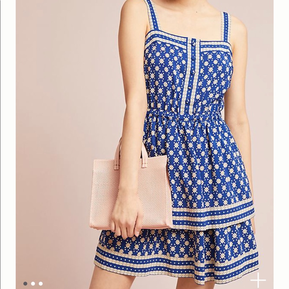 Anthropologie “Oberlin Tiered Dress” NWOT
